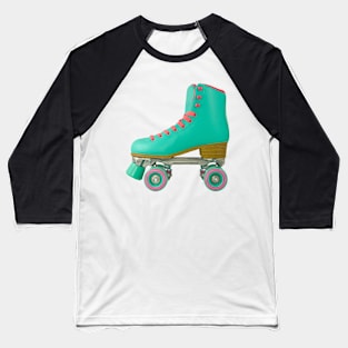 Retro Roller Skate Baseball T-Shirt